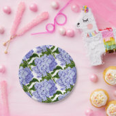 紙プレート – ブルーアジサイ ペーパープレート (パーティー)