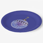 紙プレート – ブルーピースオンアースオーナメント ペーパープレート (アングル)