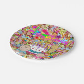 紙プレート、ベビーハッピーバースデー ペーパープレート (アングル)