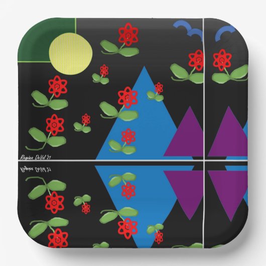 紙プレート ペーパープレート (正面)