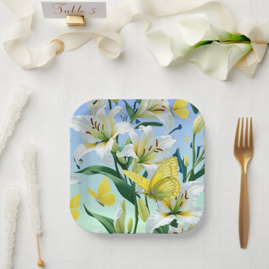 紙プレート ペーパープレート (ウェディング)