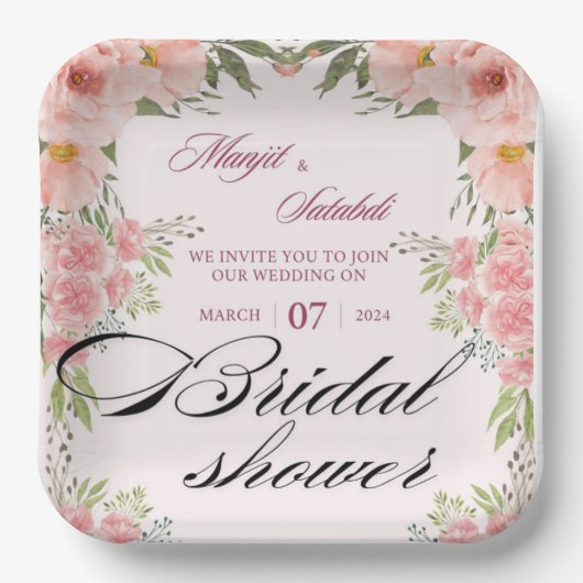 紙プレート ペーパープレート (正面)