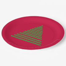 紙プレート – ホリデーツリー