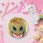 紙プレート、ポテトフライフランスのズイエローストライプ ペーパープレート (パーティー)