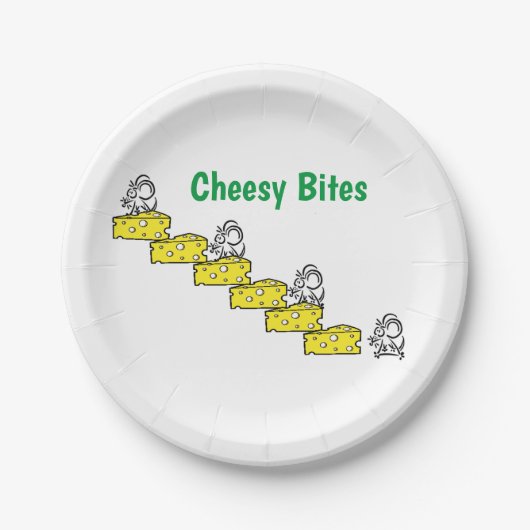 紙プレート、マウスチーズビテス紙プレート ペーパープレート (正面)