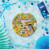 紙プレート、メキシコマンドンキーサンソンブレロ ペーパープレート (パーティー)