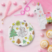 紙プレート、メリークリスマスマウスチーズ ペーパープレート (パーティー)