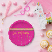 紙プレート、メリークリスマス季節のごあいさつ ペーパープレート (パーティー)