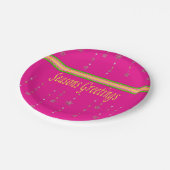 紙プレート、メリークリスマス季節のごあいさつ ペーパープレート (アングル)