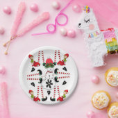 紙プレート、メリークリスマス雪だるま小妖精や小人 ペーパープレート (パーティー)