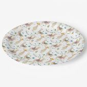 紙プレート – ラマガーデンパーティー ペーパープレート (アングル)