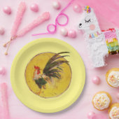 紙プレート – ルースターと太陽 ペーパープレート (パーティー)