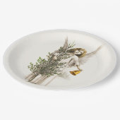 紙プレート：ヴィンテージクリスマスエンジェル ペーパープレート (アングル)