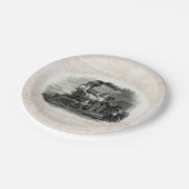 紙プレート、ヴィンテージ列車 ペーパープレート (アングル)