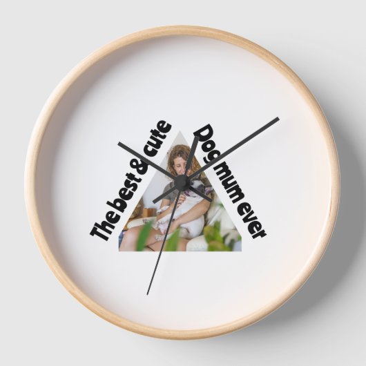 紙プレート 壁時計 (正面)