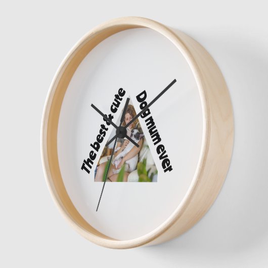 紙プレート 壁時計 (傾斜)