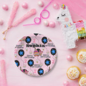 紙プレート，幸せな2回目の誕生日#2風船ピンク ペーパープレート (パーティー)