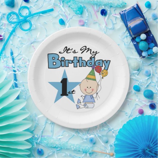 紙プレート/最初の誕生日 ペーパープレート (パーティー)