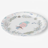 紙プレート：歌う鳥 ペーパープレート (アングル)
