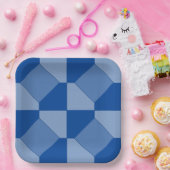 紙プレート – 正方形と三角形 ペーパープレート (パーティー)