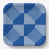 紙プレート – 正方形と三角形 ペーパープレート (正面)