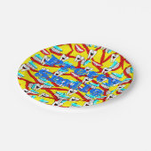 紙プレート、歯スマイル歯磨き粉 ペーパープレート (アングル)