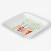 紙プレート – 水彩家宝ニンジン ペーパープレート (傾斜あり)