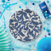 紙プレート:白+青：1928 ペーパープレート (パーティー)