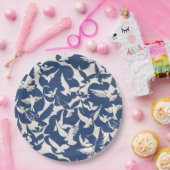 紙プレート:白+青：1928 ペーパープレート (パーティー)