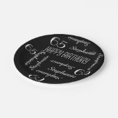 紙プレート、第65回誕生日パーティの繰り返し名 ペーパープレート (アングル)