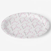 紙プレート/結婚引用文とのハート ペーパープレート (アングル)