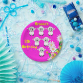 紙プレート、羊のフローラ5th誕生日 ペーパープレート (パーティー)