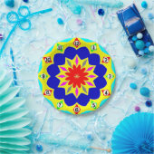 紙プレート:色付きクロック効果。 ペーパープレート (パーティー)