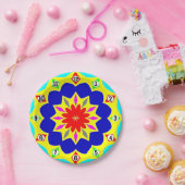 紙プレート:色付きクロック効果。 ペーパープレート (パーティー)