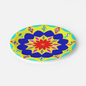 紙プレート:色付きクロック効果。 ペーパープレート (アングル)