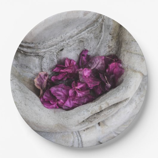 紙プレート：花仏 ペーパープレート (正面)