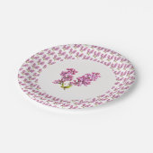 紙プレート – 複数のライラック（バージョン2） ペーパープレート (アングル)