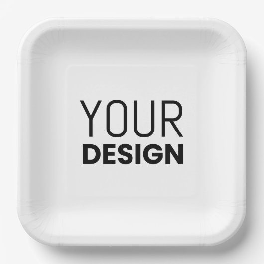 紙プレート[複数の図形とサイズ] ペーパープレート (正面)