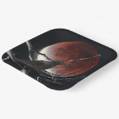 紙プレート、赤と黒のカラス ペーパープレート (傾斜あり)