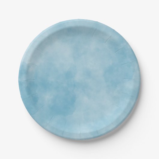 紙プレート – 雲の中で頭 ペーパープレート (正面)