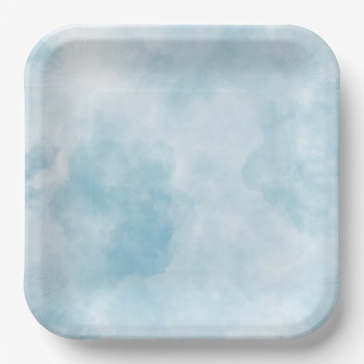 紙プレート – 雲の中で頭 ペーパープレート (正面)