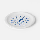 紙プレート – 青い海の馬の輪 ペーパープレート (アングル)