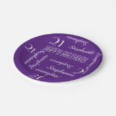 紙プレート、21歳の誕生日パーティー繰り返し名 ペーパープレート (アングル)