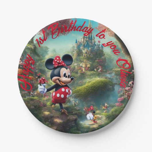 紙プレート、7"ラウンド紙プレート ペーパープレート (正面)