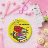 紙プレート、Bookworm Books Apple Sun 読's ペーパープレート (パーティー)