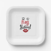紙プレート- It's My誕生日 ペーパープレート (正面)