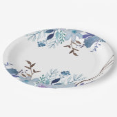 紙プレート- Summer Blues ペーパープレート (アングル)