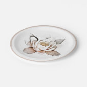 紙プレート: WHITE LOTUS ペーパープレート (アングル)