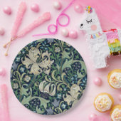 紙プレート: WILLIAM MORRIS :ハニーサックル ペーパープレート (パーティー)