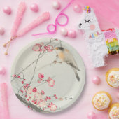 紙プレート:WOODBLOCK日本の :大原湖村 ペーパープレート (パーティー)